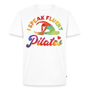 Instructeur de Pilates Enseignant - T-shirt Premium bio Homme - blanc - Devant - Nico (187cm)