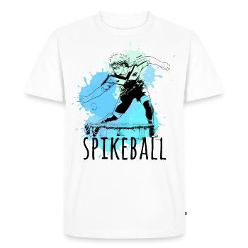 Spikeball, sport, graffiti, painting, illustration - Men's Premium Organic T-Shirt - white - Front - Nico (187cm)