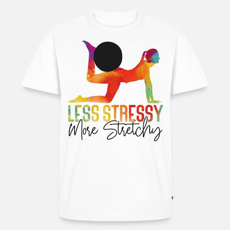 Pilates Instructor Teacher Pun - Männer Premium Bio T-Shirt - Weiß