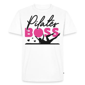 Instructeur de Pilates Professeur de Pilates - T-shirt Premium bio Homme - blanc - Devant - Nico (187cm)