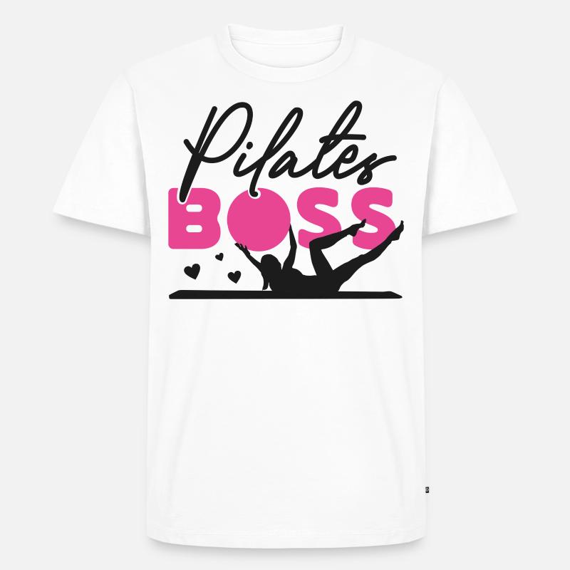Pilates Instructor Teacher Pilates - Männer Premium Bio T-Shirt - Weiß