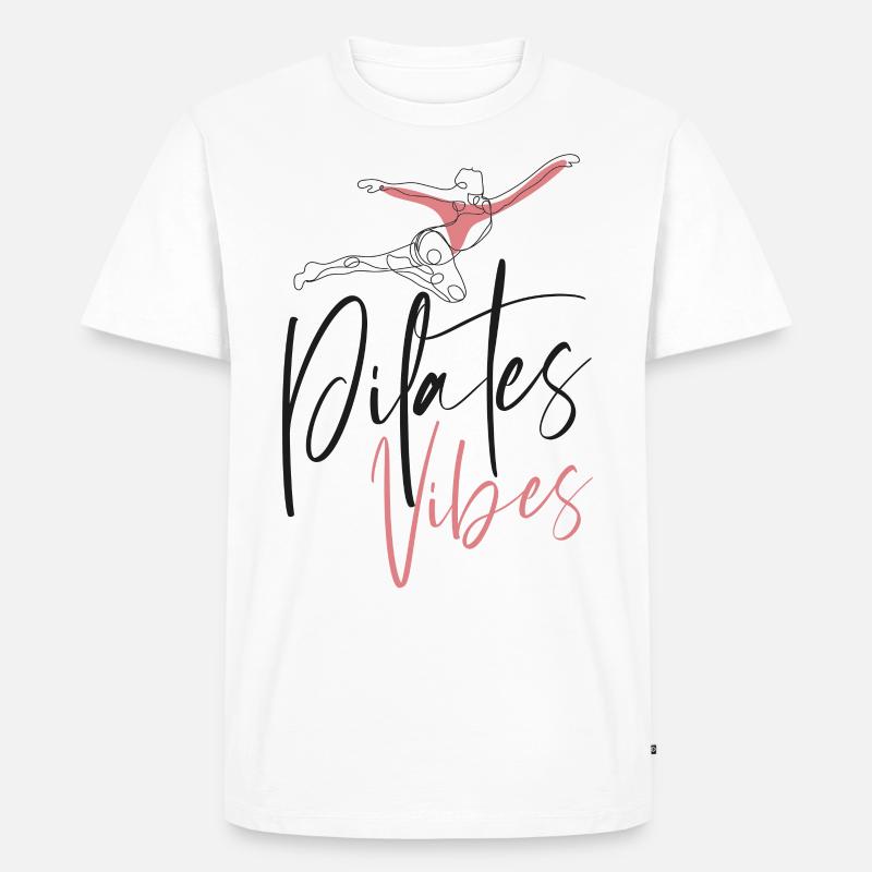 Pilates Instructor Teacher Pilates - Männer Premium Bio T-Shirt - Weiß