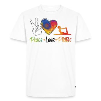 Instructeur de Pilates Enseignant - T-shirt Premium bio Homme - blanc - Devant - Nico (187cm)