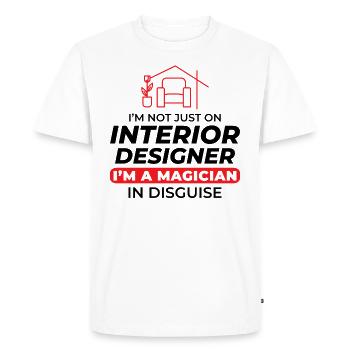 Interior Designer Decoration Design Professional - Men's Premium Organic T-Shirt - white - Front - Nico (187cm)