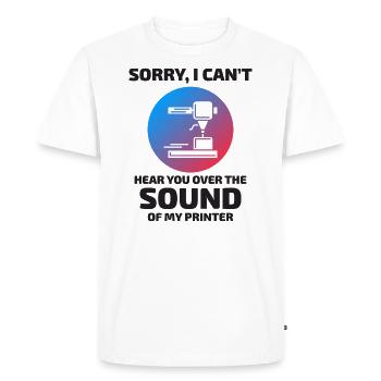 3D Printer 3D Printing Funny - Men's Premium Organic T-Shirt - white - Front - Nico (187cm)