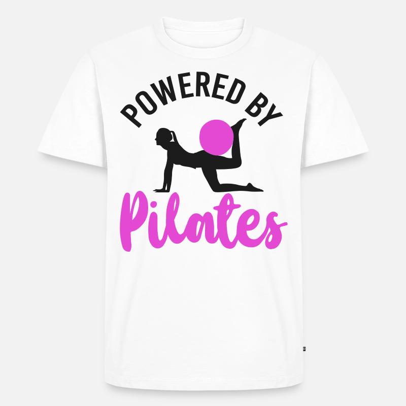 Pilates Instructor Teacher Powered - Männer Premium Bio T-Shirt - Weiß