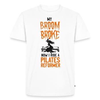 Instructeur de Pilates Enseignant - T-shirt Premium bio Homme - blanc - Devant - Nico (187cm)