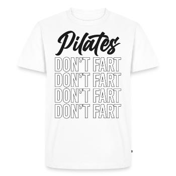 Instructeur de Pilates Professeur de Pilates - T-shirt Premium bio Homme - blanc - Devant - Nico (187cm)