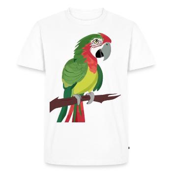 Parrot - Men's Premium Organic T-Shirt - white - Front - Nico (187cm)