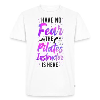 Instructeur de Pilates Enseignant N’ont Pas - T-shirt Premium bio Homme - blanc - Devant - Nico (187cm)