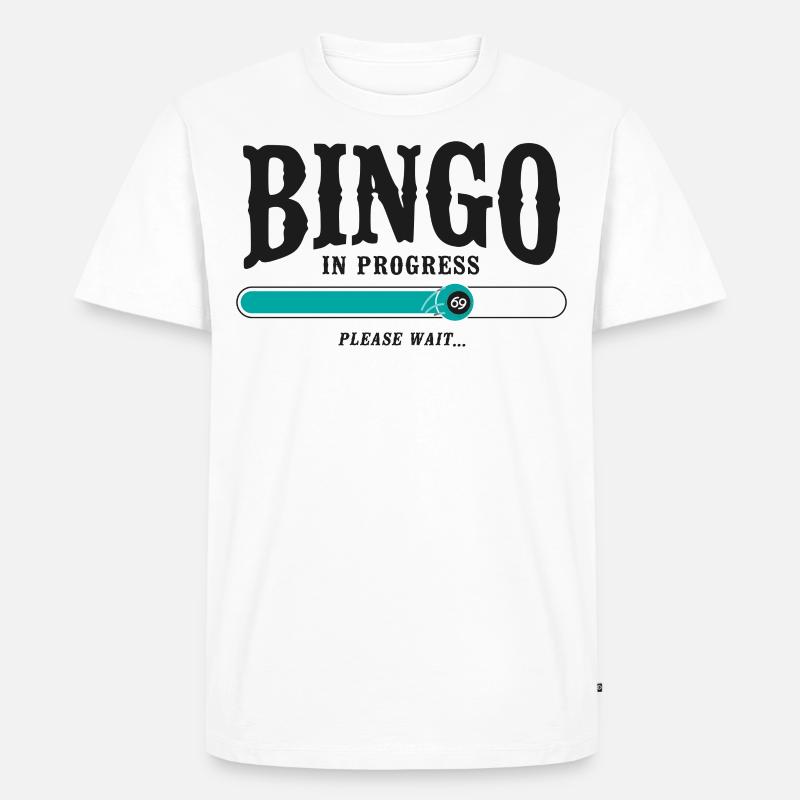Bingo Player Bingo In Progress - Männer Premium Bio T-Shirt - Weiß