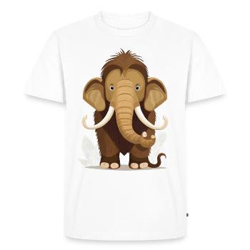 Mammouth - T-shirt Premium bio Homme - blanc - Devant - Nico (187cm)