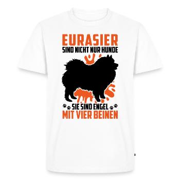 Eurasier n’est pas qu’un chien Spitz eurasien - T-shirt Premium bio Homme - blanc - Devant - Nico (187cm)