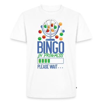 Bingo Player Bingo In Progress - Men's Premium Organic T-Shirt - white - Front - Nico (187cm)