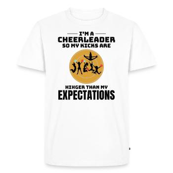 Cheerleader Cheerleading Girl Cheering Cheer Squad - Men's Premium Organic T-Shirt - white - Front - Nico (187cm)