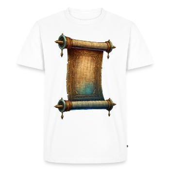 Rouleau ancien - T-shirt Premium bio Homme - blanc - Devant - Nico (187cm)