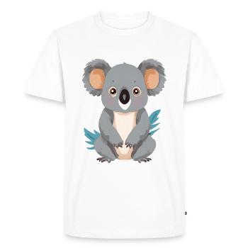 Cute Koala Bear - Men's Premium Organic T-Shirt - white - Front - Nico (187cm)