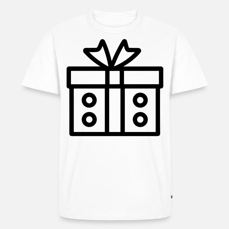 Kleine Geschenkbox - Männer Premium Bio T-Shirt - Weiß