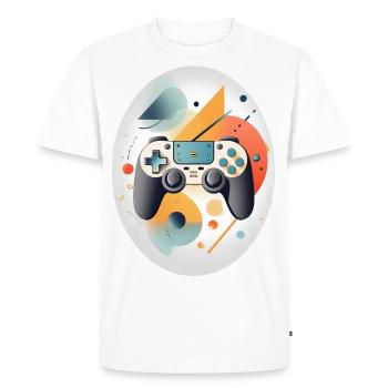 Manettes pour jeux vidéo - T-shirt Premium bio Homme - blanc - Devant - Nico (187cm)