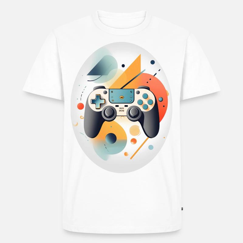 Controller für Videospiele - Männer Premium Bio T-Shirt - Weiß