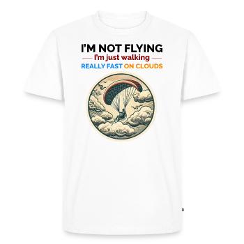 Paramotor Pilot Paramotoring Powered Paraglider - Men's Premium Organic T-Shirt - white - Front - Nico (187cm)