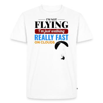 Paramotor Pilot Paramotoring Powered Paraglider - Men's Premium Organic T-Shirt - white - Front - Nico (187cm)
