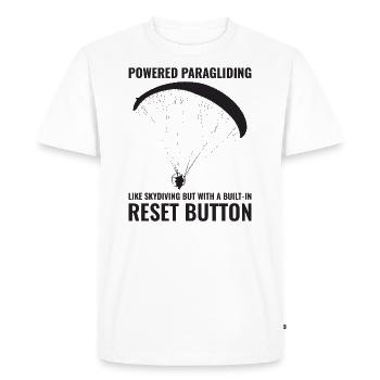 Paramotor Pilot Paramotoring Powered Paraglider - Men's Premium Organic T-Shirt - white - Front - Nico (187cm)