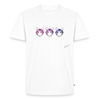 Animal pop art (Tiger) - Men's Premium Organic T-Shirt - white - Front - Nico (187cm)