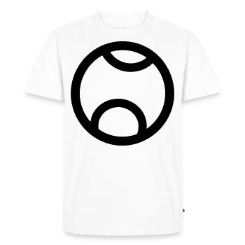 Tennis ball - Men's Premium Organic T-Shirt - white - Front - Nico (187cm)