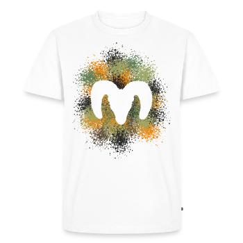 Chasseur de mouflons d’Amérique - T-shirt Premium bio Homme - blanc - Devant - Nico (187cm)