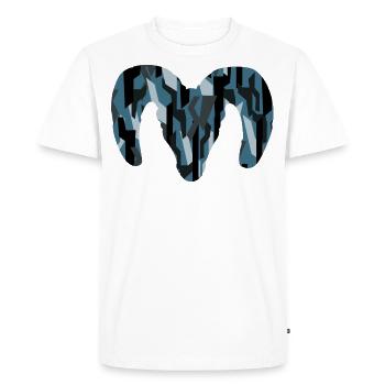 Bighorn Sheep Camouflage – Pure Wilderness - Men's Premium Organic T-Shirt - white - Front - Nico (187cm)