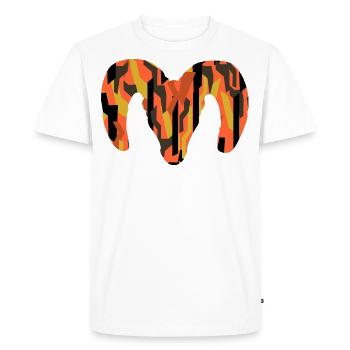 Bighorn Sheep Camouflage – Pure Wilderness - Men's Premium Organic T-Shirt - white - Front - Nico (187cm)