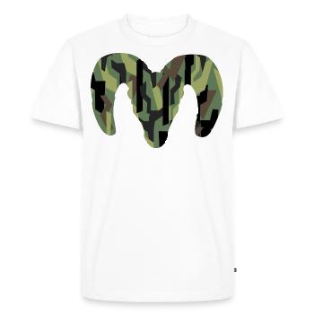 Bighorn Sheep Camouflage – Pure Wilderness - Men's Premium Organic T-Shirt - white - Front - Nico (187cm)