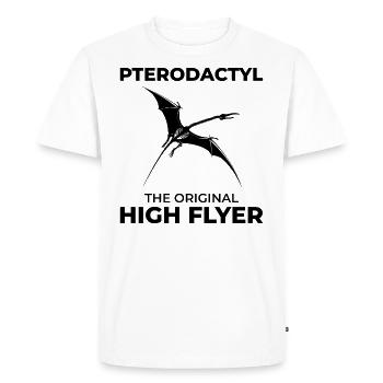 Ptérodactyle Dinosaure Chasse aux fossiles Paléontologie - T-shirt Premium bio Homme - blanc - Devant - Nico (187cm)