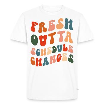 Conseillère scolaire Fresh Outta - T-shirt Premium bio Homme - blanc - Devant - Nico (187cm)
