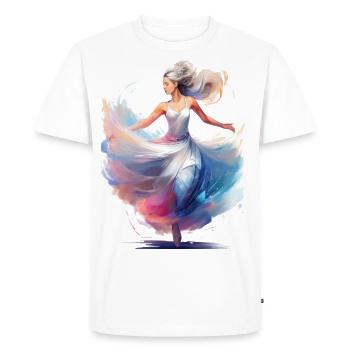 Dancer - Men's Premium Organic T-Shirt - white - Front - Nico (187cm)