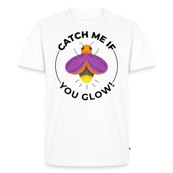 Lucioles Firefly Lightning Bug Insect Collector - T-shirt Premium bio Homme - blanc - Devant - Nico (187cm)