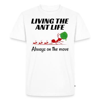 Ant Keeper Ant Lover Entomologist Insect Collector - Men's Premium Organic T-Shirt - white - Front - Nico (187cm)