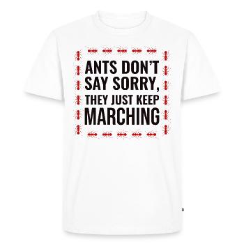 Ant Keeper Ant Lover Entomologist Insect Collector - Men's Premium Organic T-Shirt - white - Front - Nico (187cm)