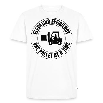 Forklift Operator Heavy Equipment Driver Funny - Men's Premium Organic T-Shirt - white - Front - Nico (187cm)