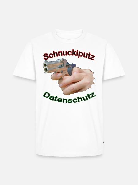 Damenpistole Datenschutz Triggern - Männer Premium Bio T-Shirt - Weiß