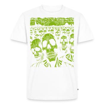 Dawn of the Dead - The Skull Army - Men's Premium Organic T-Shirt - white - Front - Nico (187cm)
