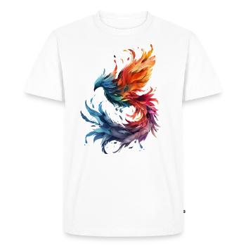L’avènement du phénix - T-shirt Premium bio Homme - blanc - Devant - Nico (187cm)