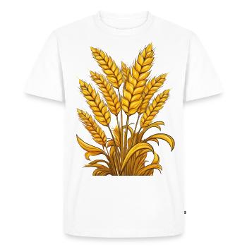 Blé - T-shirt Premium bio Homme - blanc - Devant - Nico (187cm)