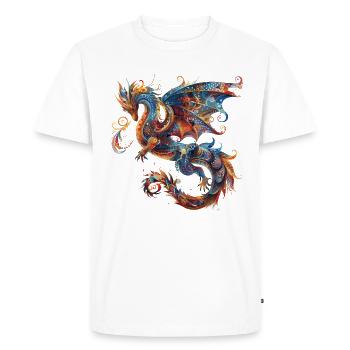 Unleash your Inner Fire - Men's Premium Organic T-Shirt - white - Front - Nico (187cm)