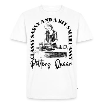 Pottery Ceramics Artist Classy - Men's Premium Organic T-Shirt - white - Front - Nico (187cm)