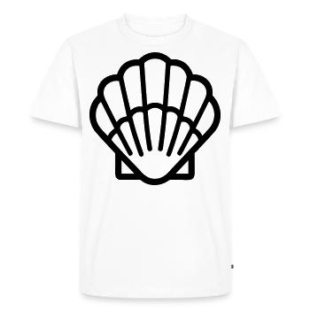 Coquillage - T-shirt Premium bio Homme - blanc - Devant - Nico (187cm)