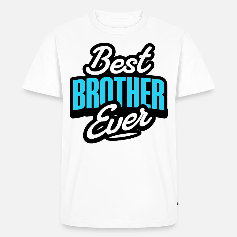 Bester Bruder - Männer Premium Bio T-Shirt - Weiß