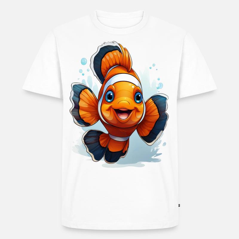 Clownfisch - Männer Premium Bio T-Shirt - Weiß