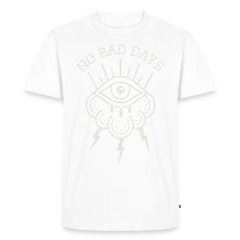 no bad days - Men's Premium Organic T-Shirt - white - Front - Nico (187cm)